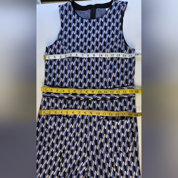 Maeve by Anthropology Jumpsuit Small Long Leg Purple And Black - Picture 9 of 14